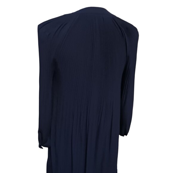 NEW HOBBS LONDON Emilia Pleated Shift Dress Navy Blue Size‎ 4 - Picture 9 of 15